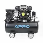 Компрессор двухцилиндровый ременной 2.2кВт 402л/мин 8бар 50л (2 крана) APRO — миниатюра 2
