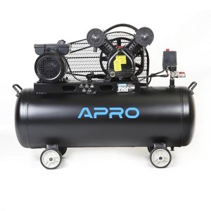 Компресор двоциліндровий пасовий APRO 2.2кВт 402л / хв 8бар 100л (2 крана)