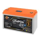 Акумулятор LP LiFePO4 12,8V - 100 Ah (1280Wh) (BMS 100A/50А) пластик LCD Smart BT — мініатюра 4 Акумулятор LP LiFePO4 12,8V - 100 Ah (1280Wh) (BMS 100A/50А) пластик LCD Smart BT — мініатюра 4