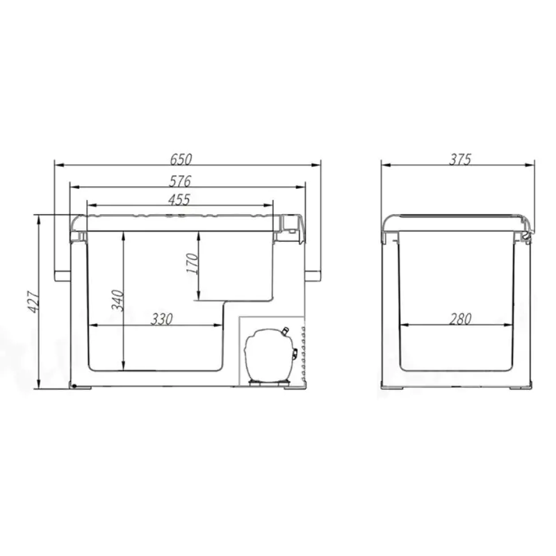 Автомобильный холодильник Brevia 40 л 22440 - фото 10