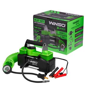 Компресор автомобільний Winso Pro Heavy Duty 12В 10Атм 90л/хв із зажимами АКБ