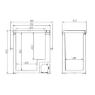 Автомобильный холодильник Brevia 75 л 22475 (компрессор LG) — миниатюра 10