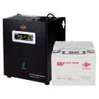 Комплект резервного питания для котла LogicPower ИБП + гелевая батарея (UPS W500 + АКБ GL 480W) — миниатюра 2