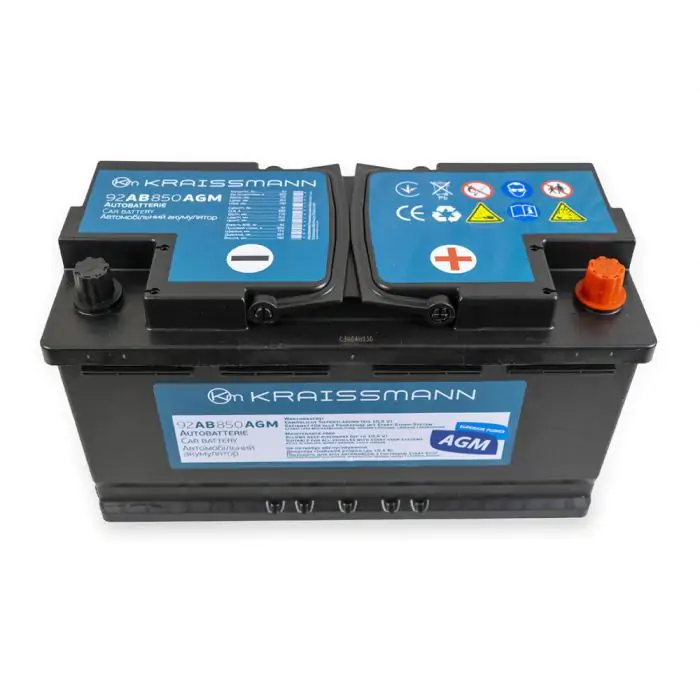 Автомобильный аккумулятор KRAISSMANN 92 AB 850 AGM - фото 2 Автомобильный аккумулятор KRAISSMANN 92 AB 850 AGM - фото 2