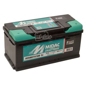 Акумулятор 6СТ-92A MIDAC HERMETICUM, 12V, 92AH (-/+) низький Євро, 12В, 92АЧ, EN800А