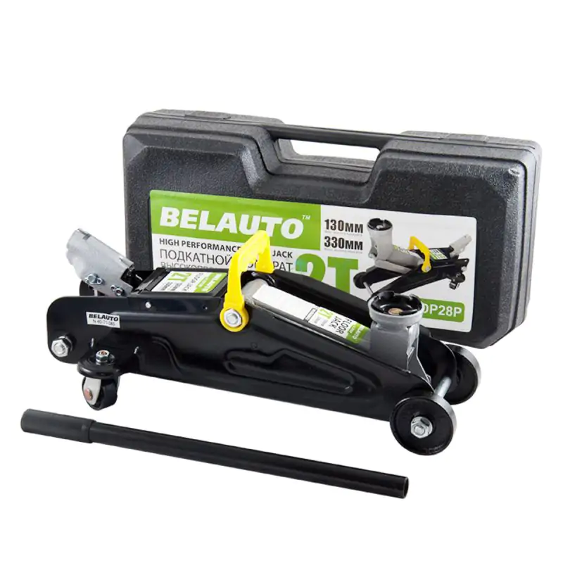 Домкрат гідравлічний підкатний БелАвто 2т 130-330мм у кейсі - фото 2