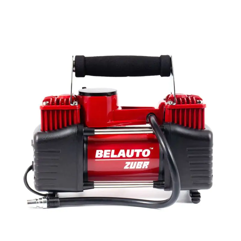 Автомобильный компрессор Белавто Зубр 10Атм 90л/мин 360Вт двухцилиндровый с зажимами АКБ - фото 4