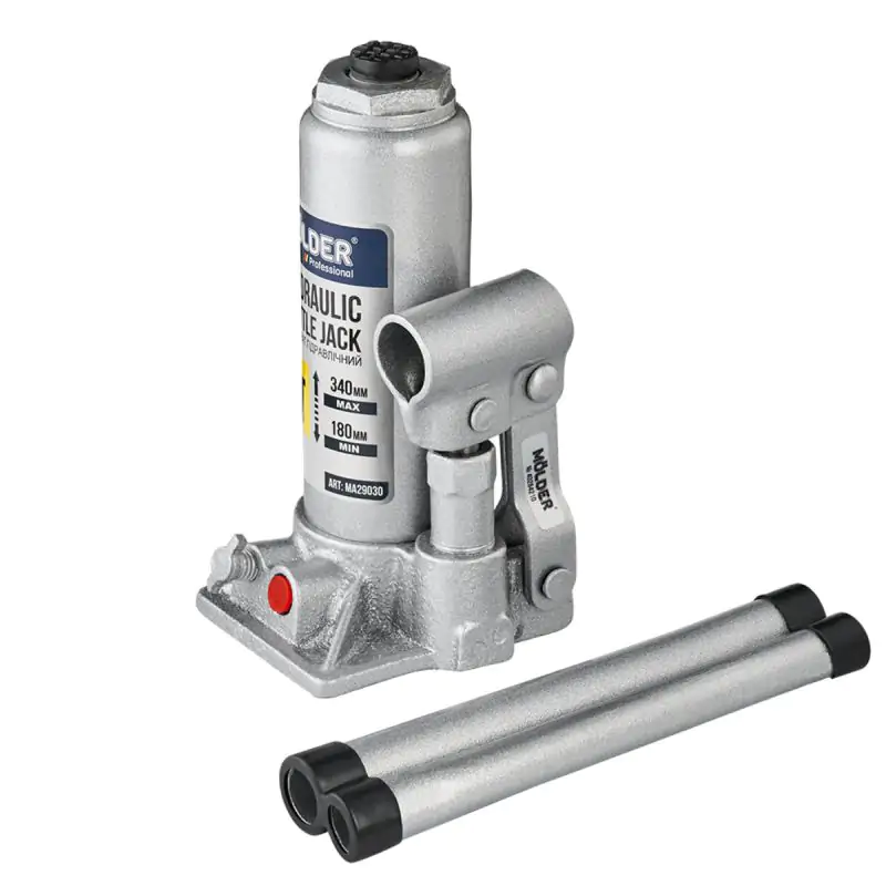 Домкрат гидравлический бутылочный Molder 3т 180-340мм - фото 3