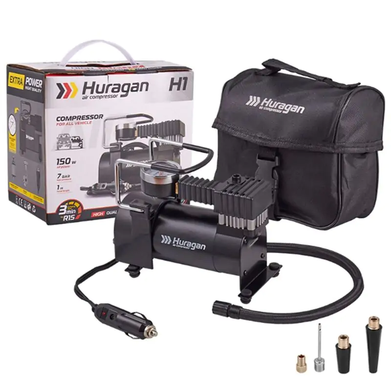 Автомобильный компрессор Huragan 12В 7Атм 35л/мин - фото 8