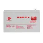 Акумулятор гелевий LPM-GL 12V - 7.5 Ah — мініатюра 1 Акумулятор гелевий LPM-GL 12V - 7.5 Ah — мініатюра 1