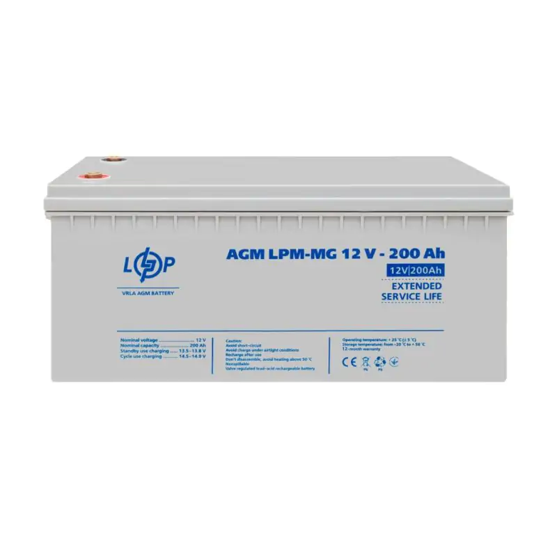Акумулятор мультигелевий LPM-MG 12V - 200 Ah - фото 2