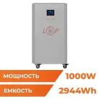 Система резервного живлення LP Autonomic Basic FW 1000W (АКБ 3000Wh) Графіт мат — мініатюра 1 Система резервного живлення LP Autonomic Basic FW 1000W (АКБ 3000Wh) Графіт мат — мініатюра 1