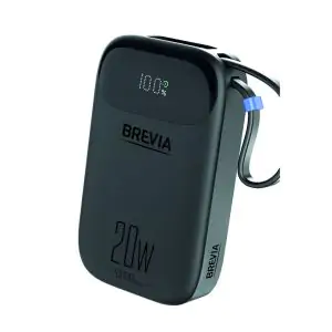 Товар Повербанк (Power Bank) Brevia ePower 10000mAh PD20W CompactMini LCD чорный + кабель