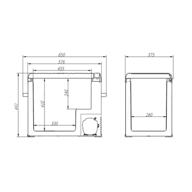 Автомобильный холодильник Brevia 50 л 22450 - фото 10