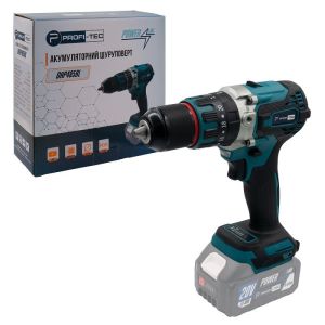 Дриль-шурупокрут акумуляторна ударна PROFI-TEC DHP485BL POWERLine (20В, безщіткова, Каркас)