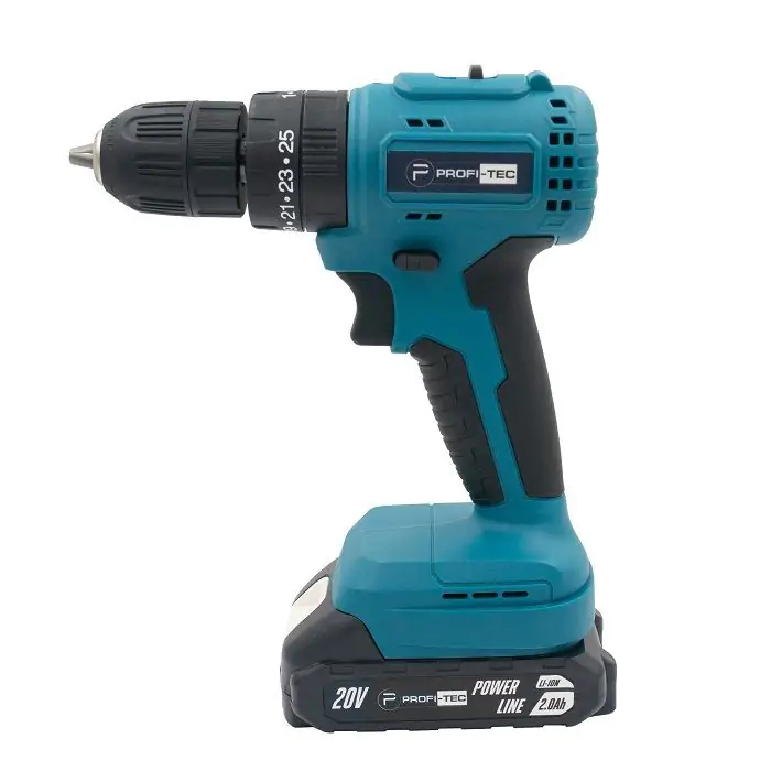 Аккумуляторный шуруповерт PROFI-TEC PCD3520BL POWERLine (2*PT2020MP (2.0 Ач), зарядное устройство) - фото 3