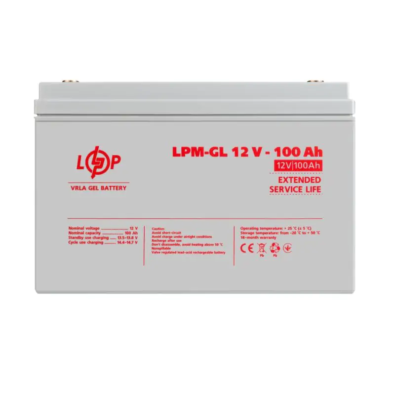 Аккумулятор гелевой LPM-GL 12V - 100 Ah - фото 1 Аккумулятор гелевой LPM-GL 12V - 100 Ah - фото 1