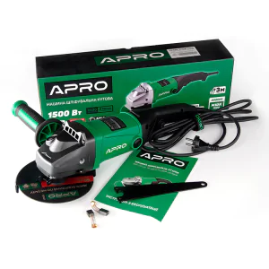 Товар Машина шлифовальная угловая Apro 150/1500 (болгарка)