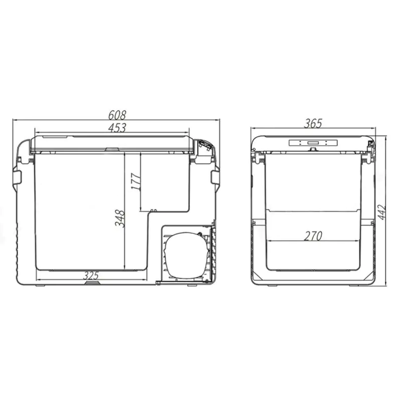 Холодильник автомобильный Brevia 40л (компрессор LG) 22525 - фото 9