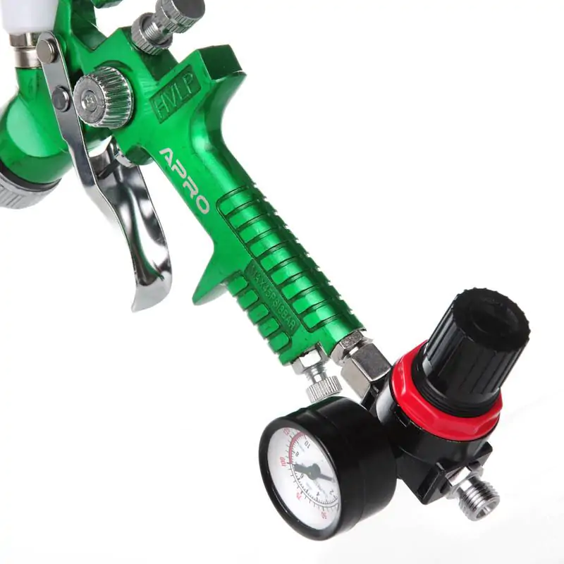 Краскораспылитель Apro HVLP 1,4мм в/б пласт. 600мл с редуктором - фото 4 Краскораспылитель Apro HVLP 1,4мм в/б пласт. 600мл с редуктором - фото 4