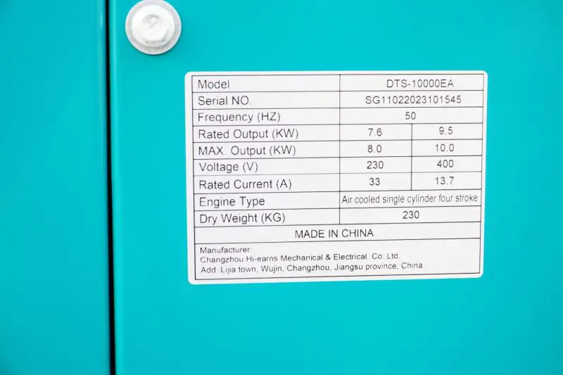 Дизельний генератор INVO DTS-10000EA в кожусі, 9/10кВт, 230/380В - фото 8