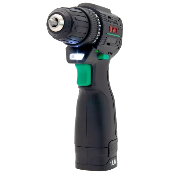Аккумуляторная дрель шуруповерт DWT ABSP-14.4 DN-2 BMC - фото 2