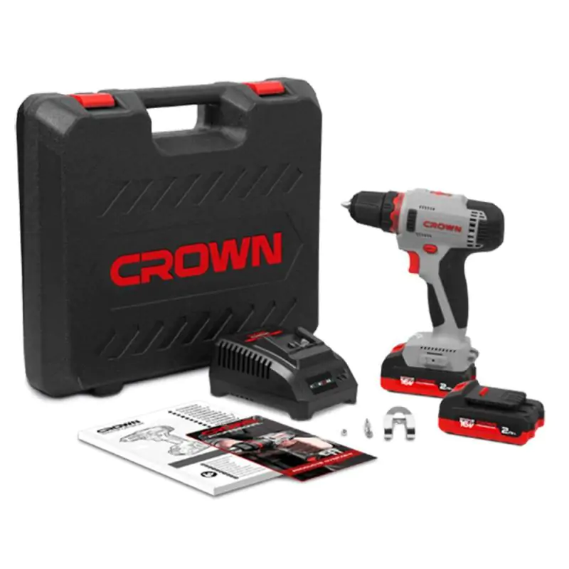 Акумуляторний дриль шуруповерт CROWN CT21082H-2 BMC - фото 3