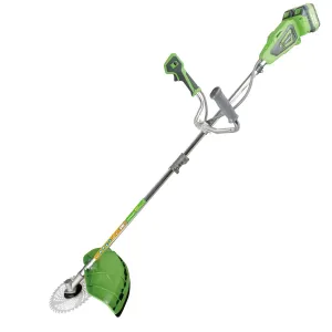 Товар Аккумуляторный триммер Grosser GBC 462-4 (40В, 2 АКБ по 4 А/ч в комплекте)