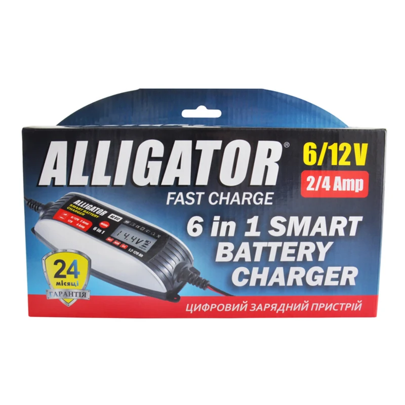 Зарядное устройство Alligator AC812 6/12 В, 4 А, для АКБ до 120 А·ч - фото 2 Зарядное устройство Alligator AC812 6/12 В, 4 А, для АКБ до 120 А·ч - фото 2