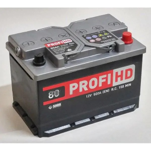 Автомобільний акумулятор SADA PROFI HD 6СТ-80 (-/+) Євро 12В 80АЧ 800А