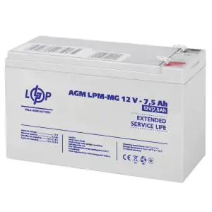 Товар Аккумулятор мультигелевый LPM-MG 12V - 7.5 Ah
