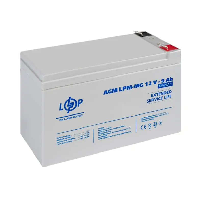 Акумулятор мультигелевий LPM-MG 12V - 9 Ah - фото 3 Акумулятор мультигелевий LPM-MG 12V - 9 Ah - фото 3