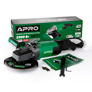 Машина шліфувальна кутова Apro 180/2300 ПЗМ (болгарка)