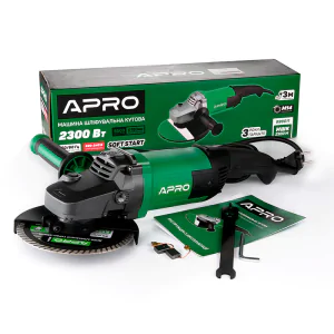 Товар Машина шлифовальная угловая Apro 180/2300 ПРМ (болгарка)