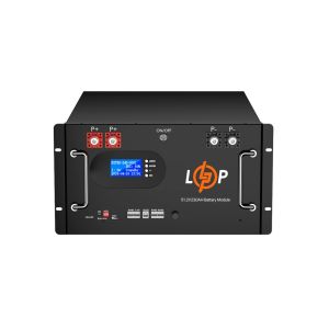 Акумулятор LP LiFePO4 51,2V - 230 Ah (11776Wh) (Smart BMS 200A) с LCD RM AB RS485/CAN