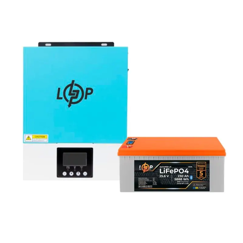 Комплект резервного питания LogicPower W3000 + литиевая (LiFePO4) батарея 5888Wh - фото 2