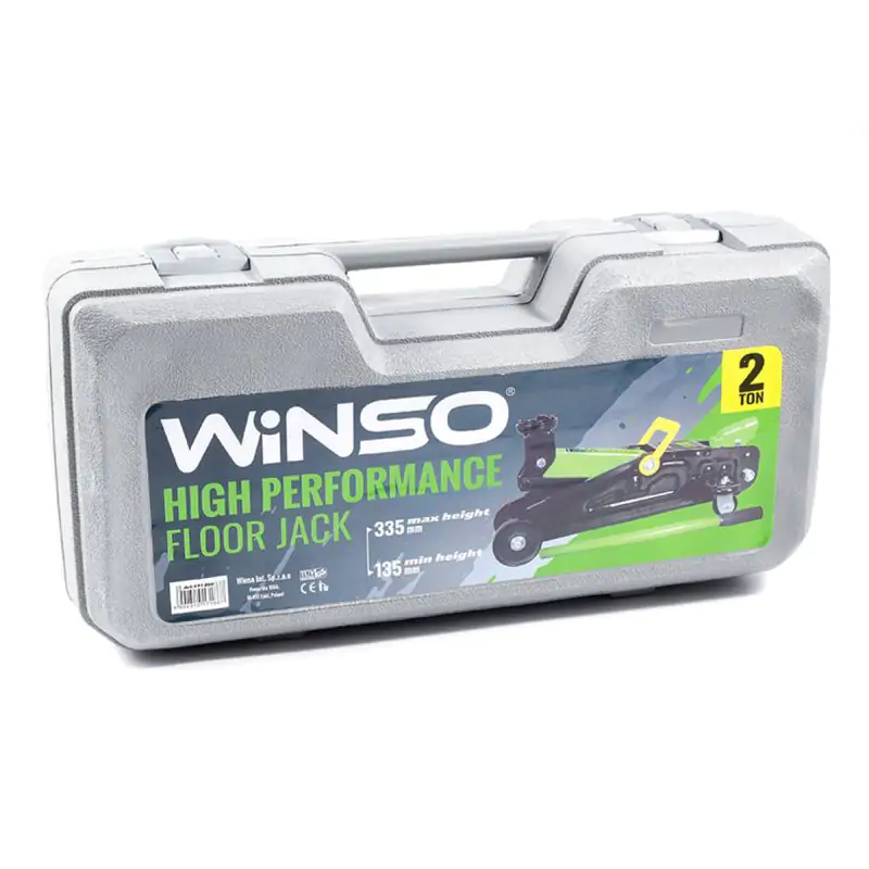 Домкрат гідравлічний підкатний Winso 2т 135-335мм у кейсі - фото 2