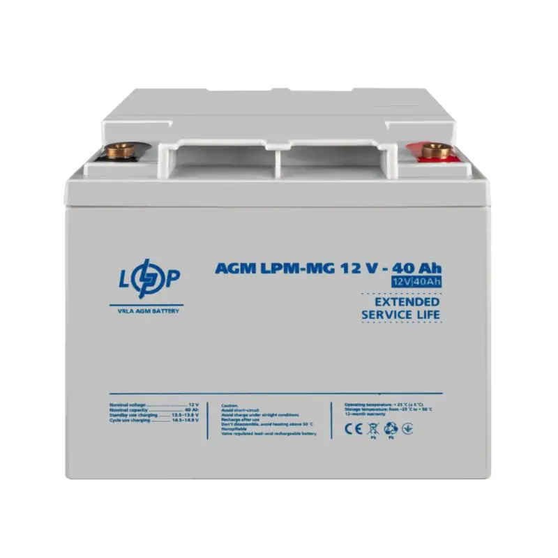 Акумулятор мультигелевий LPM-MG 12V - 40 Ah - фото 2 Акумулятор мультигелевий LPM-MG 12V - 40 Ah - фото 2