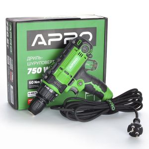 Дриль-шуруповерт мережевий Apro D750C