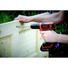 Дрель-шуруповерт аккумуляторная BLACK+DECKER BDCDD12 — миниатюра 2