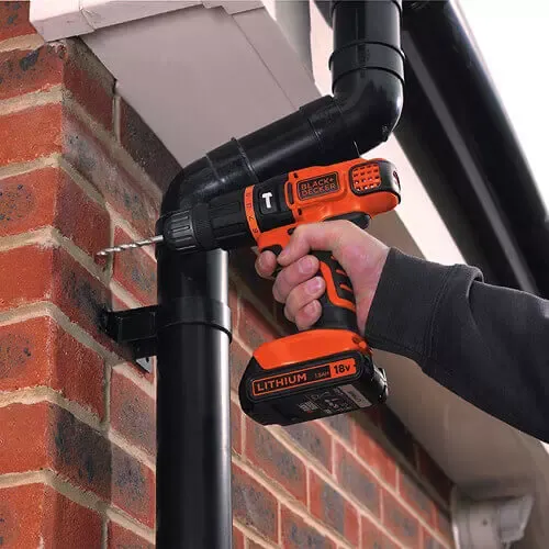 Дрель акумуляторна ударна BLACK+DECKER BDCH188N - фото 4