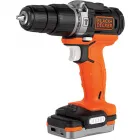 Дрель-шуруповерт аккумуляторная бесщёточная ударная BLACK+DECKER BDCHD12S1 — миниатюра 1