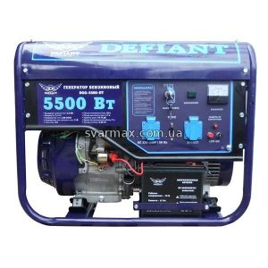 Бензиновий генератор Defiant DGG-5500-DT 5.0/5.5 кВт (Електростартер)