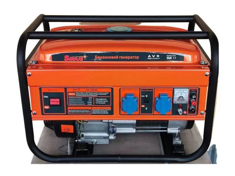 Бензиновий генератор Sirius БГ-3300 - фото 1 Бензиновий генератор Sirius БГ-3300 - фото 1