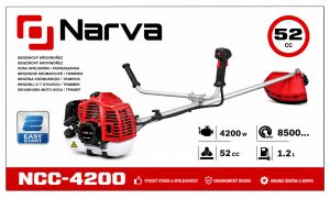 Бензиновий тример NARVA NCG-4200 (4.2 кВт, 52 см3)