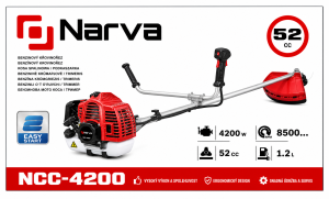 Бензиновый триммер NARVA NCG-4200 (4.2 кВт, 52 см3)
