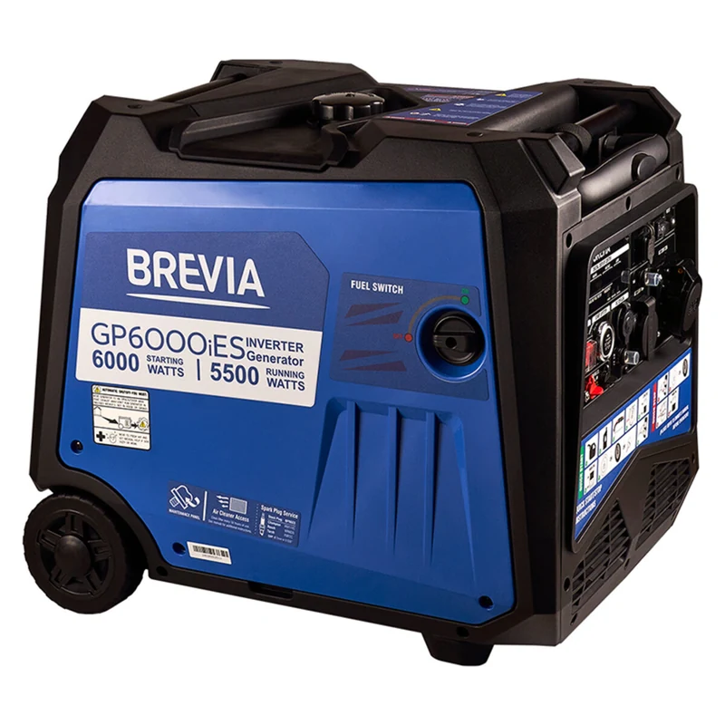 Инверторный бензиновый генератор Brevia GP6000iES 5,5/6 кВт с электростартером - фото 1 Инверторный бензиновый генератор Brevia GP6000iES 5,5/6 кВт с электростартером - фото 1
