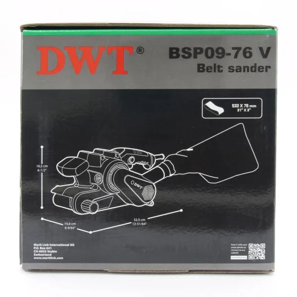 Шлифовальная ленточная машина DWT BSP09-76 V - фото 8