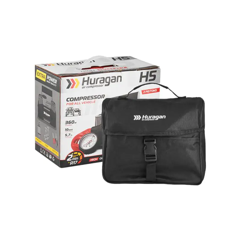 Автомобильный компрессор Huragan 12В 7Атм 85л/мин - фото 2