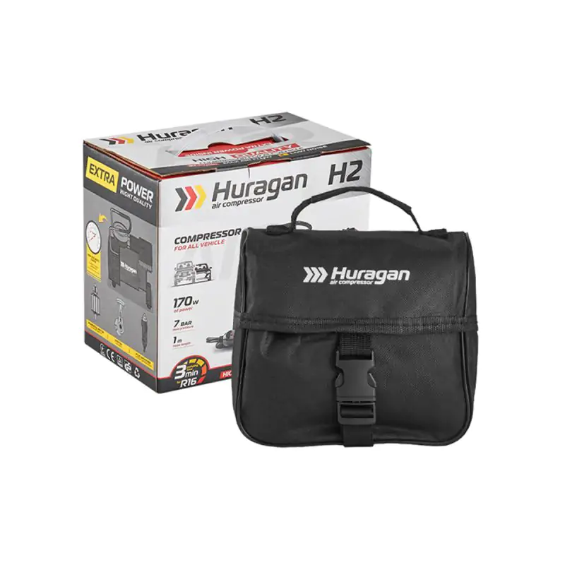Автомобильный компрессор Huragan 12В 7Атм 37л/мин - фото 7